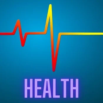 heartbeat symbol and the word health